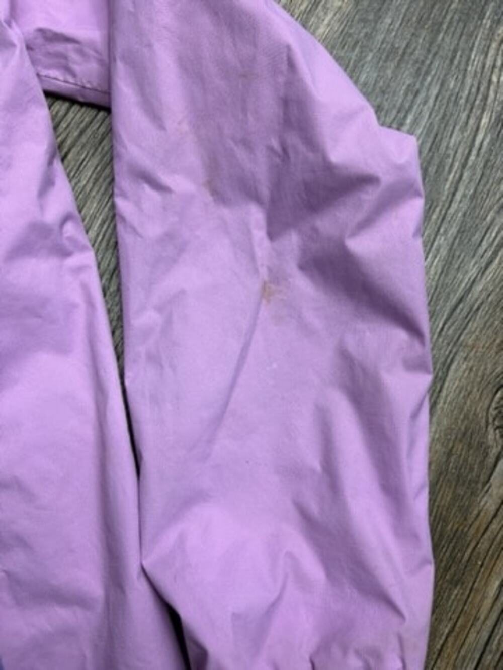 The North Face Girls L (14/16) Purple Two-Tone Hooded Rain Jacket - Picture 7 of 8